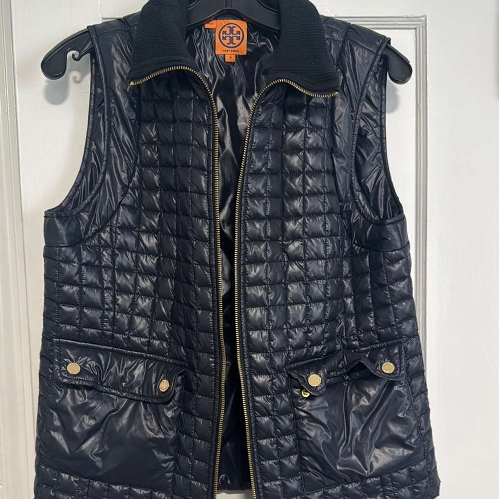 Tory Burch Women's Black Quilted Vest